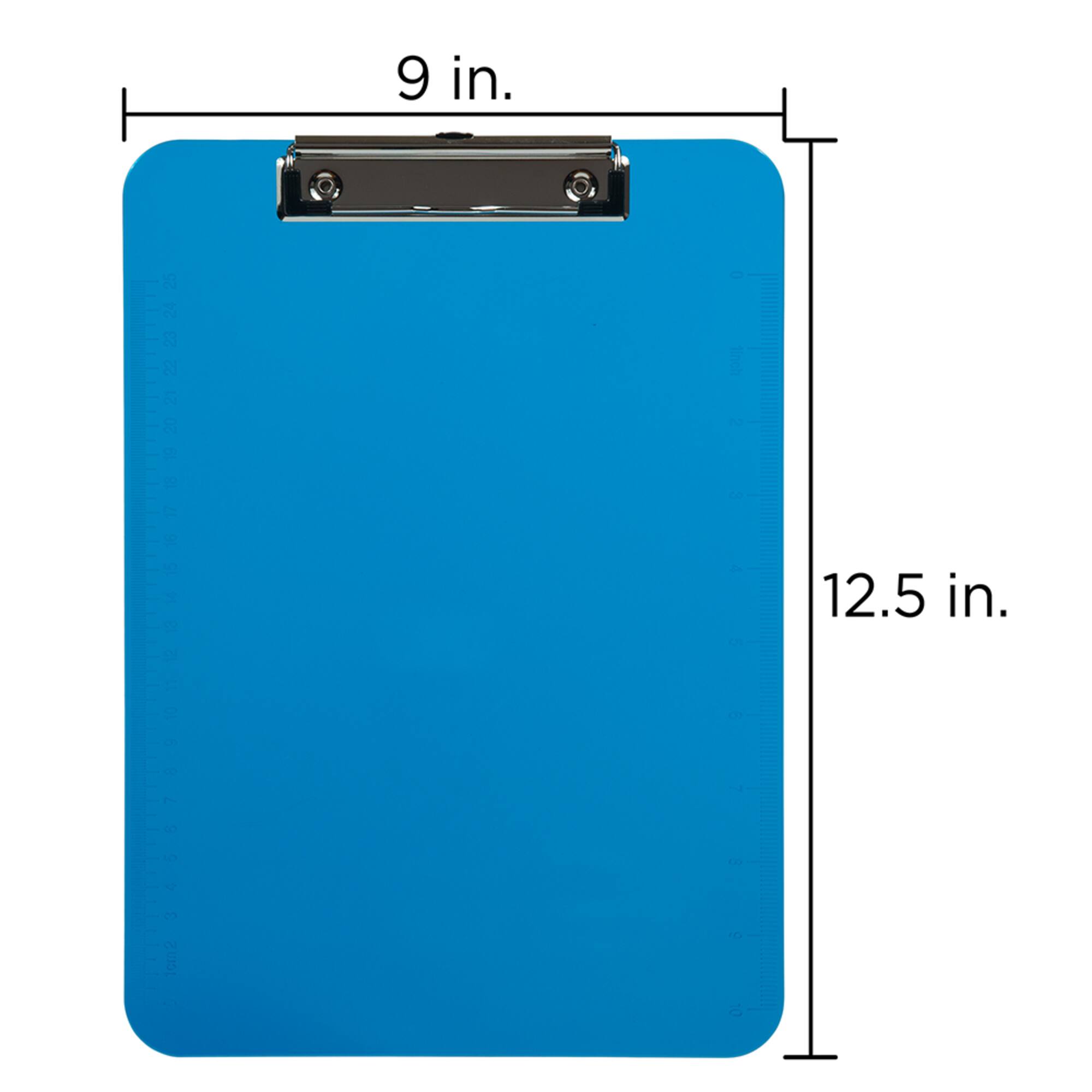 JAM Paper Letter Size Plastic Clipboards